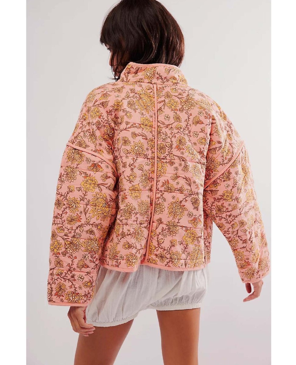 Chloe Jacket Peach Combo - miamidrugpossession