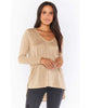 Clark Tunic Top Gold Sparkle - miamidrugpossession