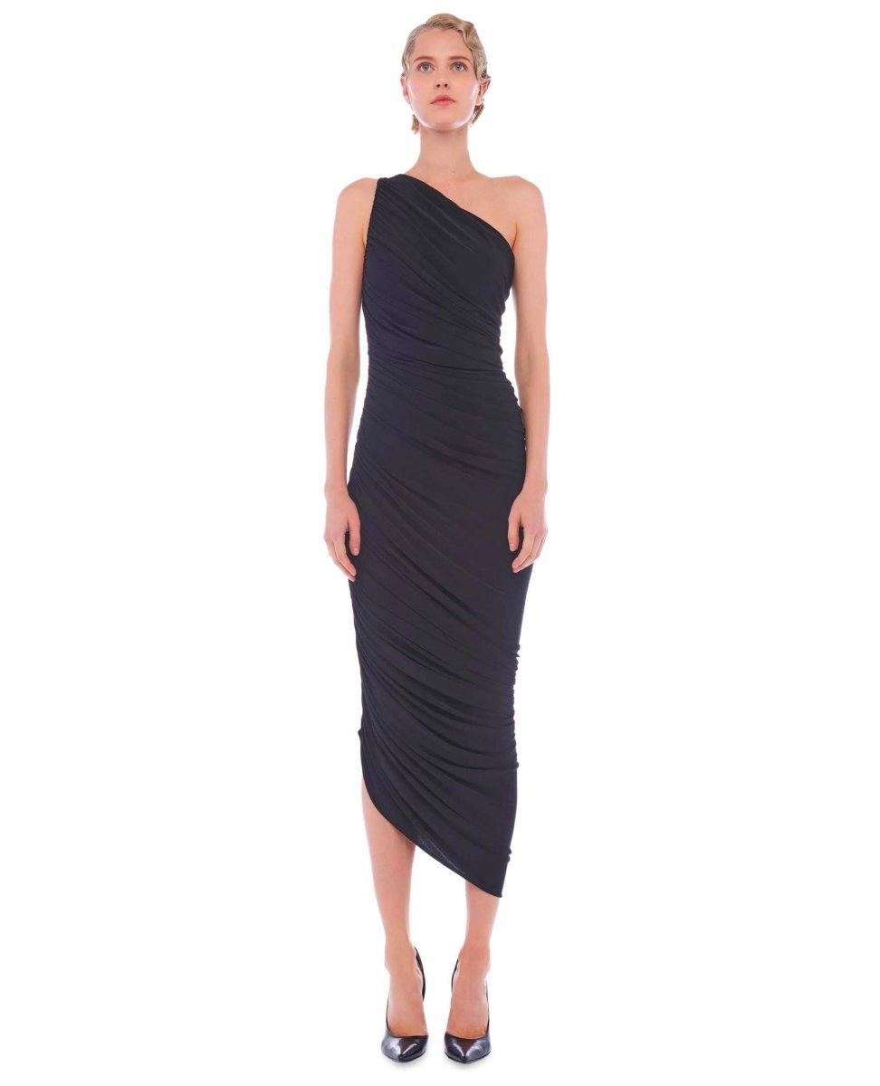 Classic Diana Midi Black Dress - clearpathherbicide