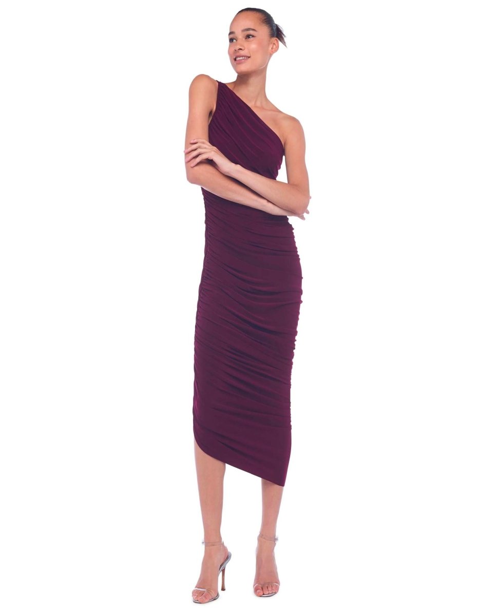 Classic Diana Midi Plum Dress - clearpathherbicide