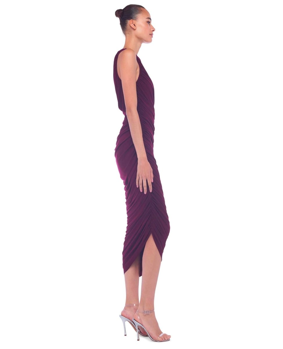 Classic Diana Midi Plum Dress - clearpathherbicide