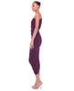 Classic Diana Midi Plum Dress - miamidrugpossession