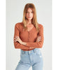 Classic Rib Cardigan Cinnamon - clearpathherbicide