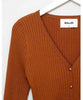 Classic Rib Cardigan Cinnamon - clearpathherbicide