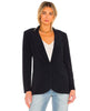 Classic Single Breasted Blazer Black - miamidrugpossession