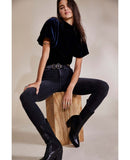 Claudia Velvet Tee Outerspace - miamidrugpossession