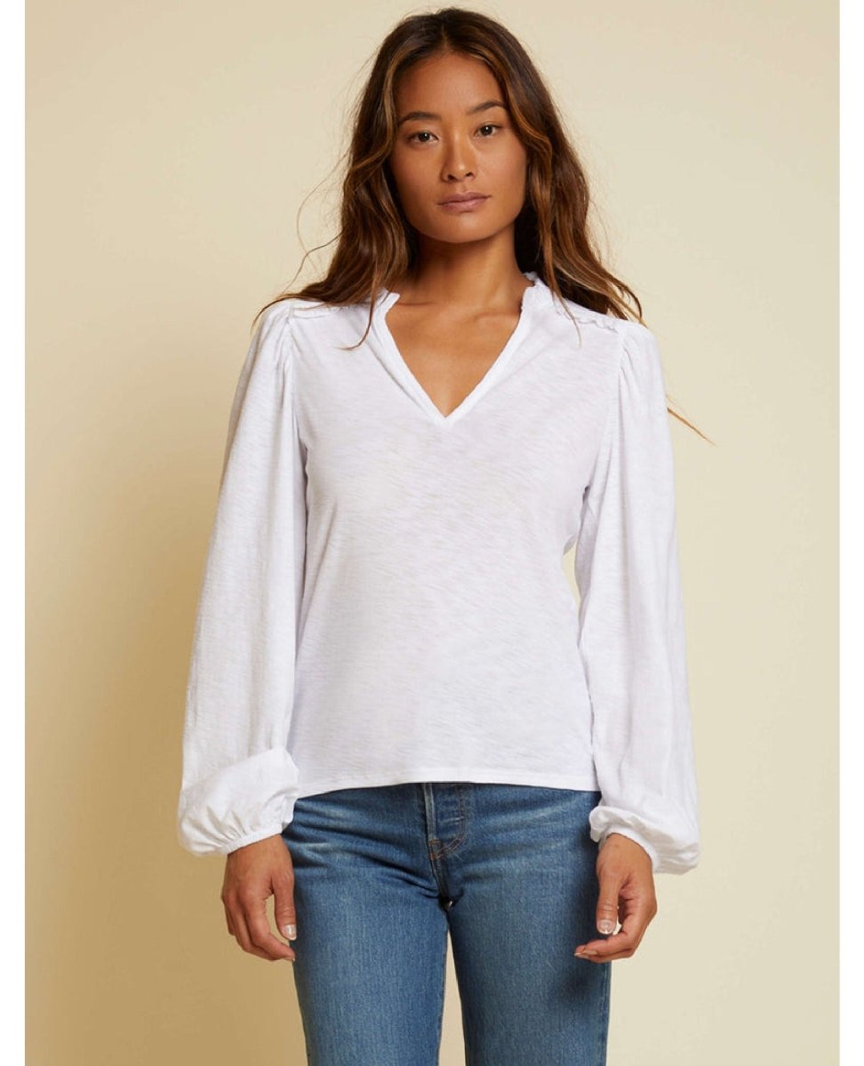 Claudine Yoke Long Sleeve White - clearpathherbicide