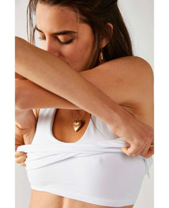 Clean Lines Muscle Cami White - clearpathherbicide