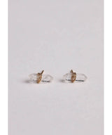 Clear Quartz Mineral Point Cleansing Earrings - clearpathherbicide