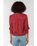 Clemence Rust Paisley Top - miamidrugpossession