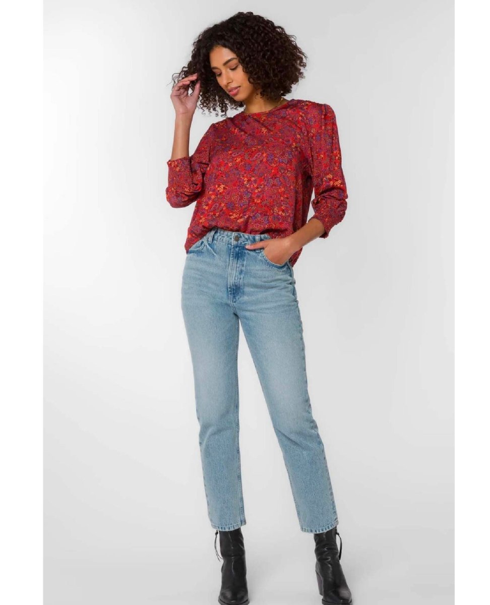 Clemence Rust Paisley Top - clearpathherbicide