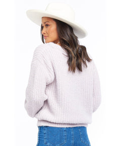 Clemmie Cardigan Lilac Knit - clearpathherbicide