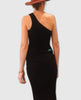 Coco Asymmetric Dress Black - clearpathherbicide