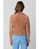 Coffee Bean Suede Zipper Jacket - miamidrugpossession