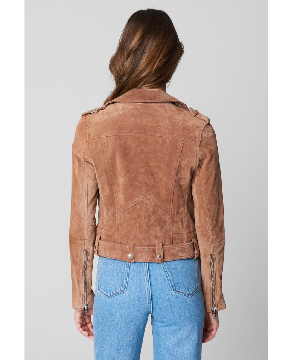 Coffee Bean Suede Zipper Jacket - clearpathherbicide