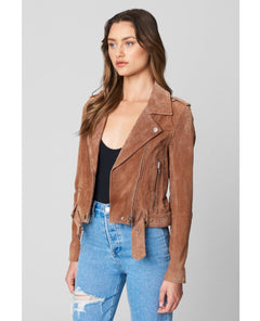 Coffee Bean Suede Zipper Jacket - clearpathherbicide