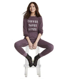 Coffee Saves Lives Sweatshirt - miamidrugpossession