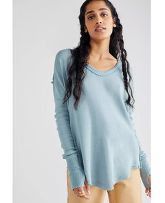 Colby Long Sleeve Mountain Blue - miamidrugpossession