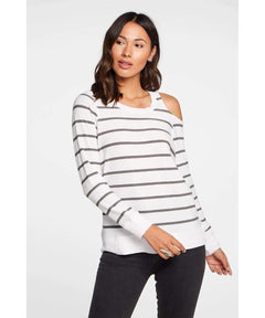 Cold Shoulder Stripe Long Sleeve - clearpathherbicide