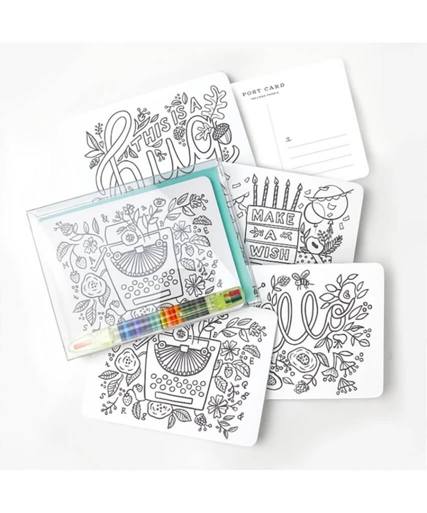 Color In Postcard Set - miamidrugpossession