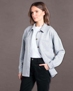 Contessa Long Sleeve Jacket Slate Grey - miamidrugpossession