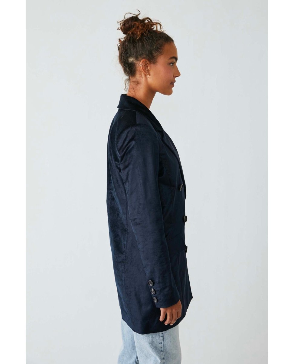 Cosmo Blazer Velvet Black - miamidrugpossession