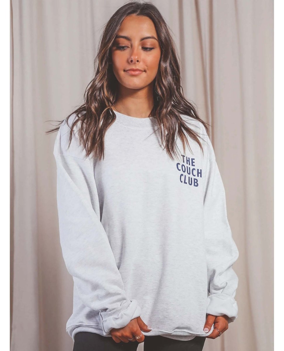 Couch Club Sweatshirt Blue Grey - clearpathherbicide