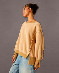 Cozy Camden Sandstorm Sweatshirt - PINK ARROWS