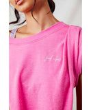 Cozy Cool Girl Lounge Tee Prom Pink - miamidrugpossession