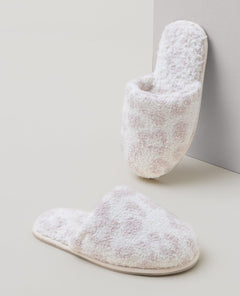 CozyChic® Barefoot In The Wild® Slipper Cream - PINK ARROWS