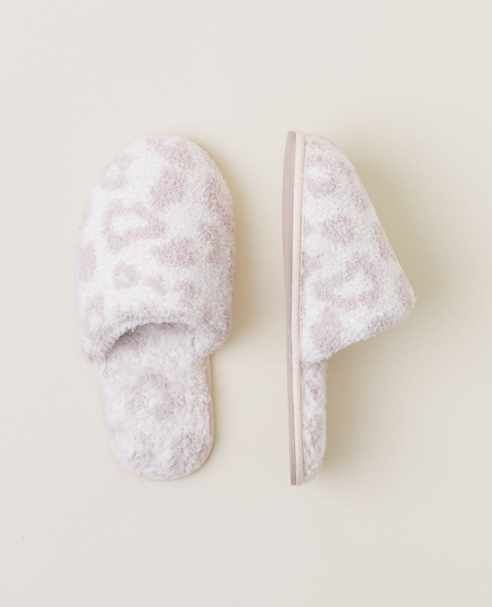 CozyChic® Barefoot In The Wild® Slipper Cream - PINK ARROWS