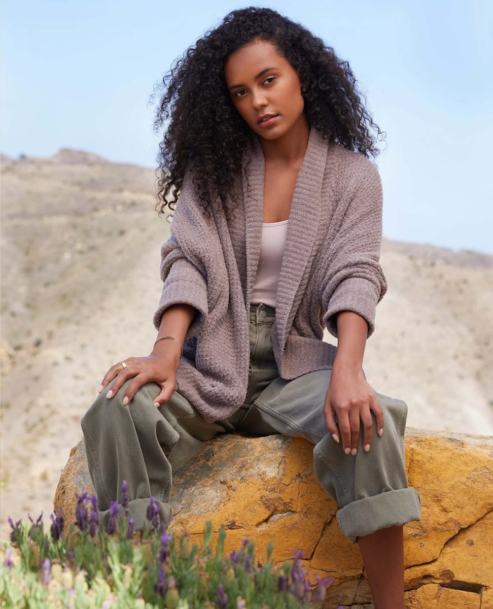 CozyChic Lite® Waffle Cocoon Cardi Driftwood - clearpathherbicide