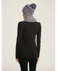 CozyChic® Pom Pom Beanie and Scarf Set Ash Dove - clearpathherbicide