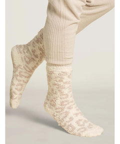 CozyChic® Women's Barefoot In The Wild Socks Cream - PINK ARROWS