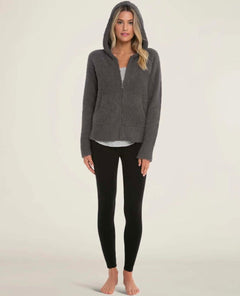 CozyChic® Women's Relaxed Zip - up Hoodie Ash - miamidrugpossession