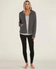 CozyChic® Women's Relaxed Zip - up Hoodie Ash - miamidrugpossession