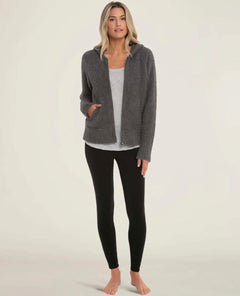 CozyChic® Women's Relaxed Zip - up Hoodie Ash - miamidrugpossession