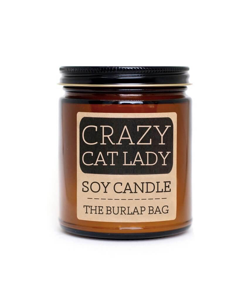 Crazy Cat Lady Large Soy Candle - clearpathherbicide