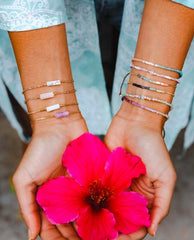 "Create Your Own Sunshine" Goddess Bracelet - PINK ARROWS