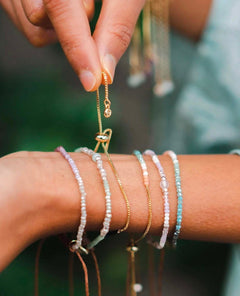 "Create Your Own Sunshine" Goddess Bracelet - PINK ARROWS