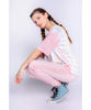 Crochet Stripe Pink Quartz Jogger Pant - PINK ARROWS