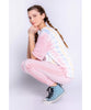 Crochet Stripe Pink Quartz Jogger Pant - PINK ARROWS