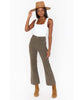 Crop Farrah Trouser Evergreen Corduroy - miamidrugpossession