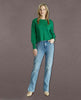 Cropped Balloon Sweater Green - clearpathherbicide