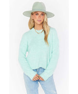 Cropped Varsity Sweater Mint - clearpathherbicide