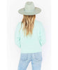 Cropped Varsity Sweater Mint - miamidrugpossession