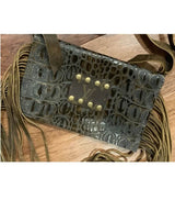 Crossbody Fringe Speckled Cowhide - clearpathherbicide