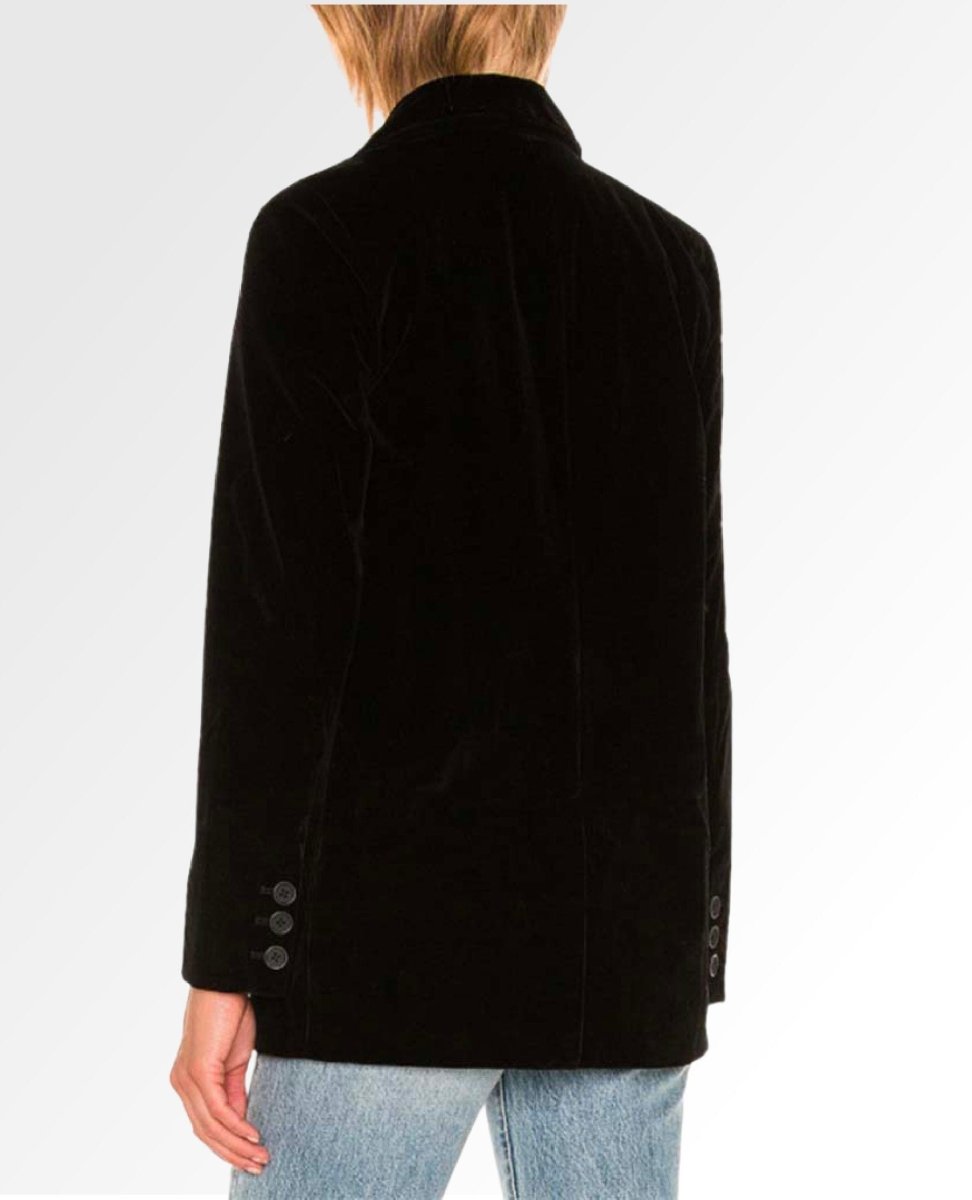 Crush A lot Velvet Blazer Black - clearpathherbicide