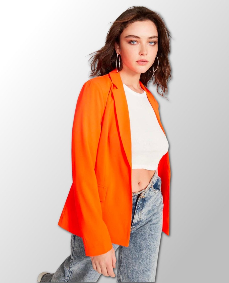 Crush Orange Peyton Blazer - miamidrugpossession