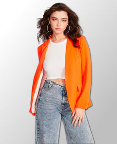 Crush Orange Peyton Blazer - miamidrugpossession